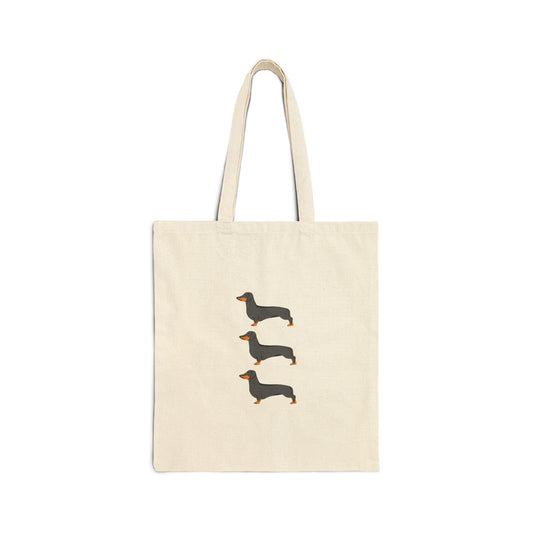 Dachshund Canvas Tote | Cute Dog Shopper Bag for Pet Lovers